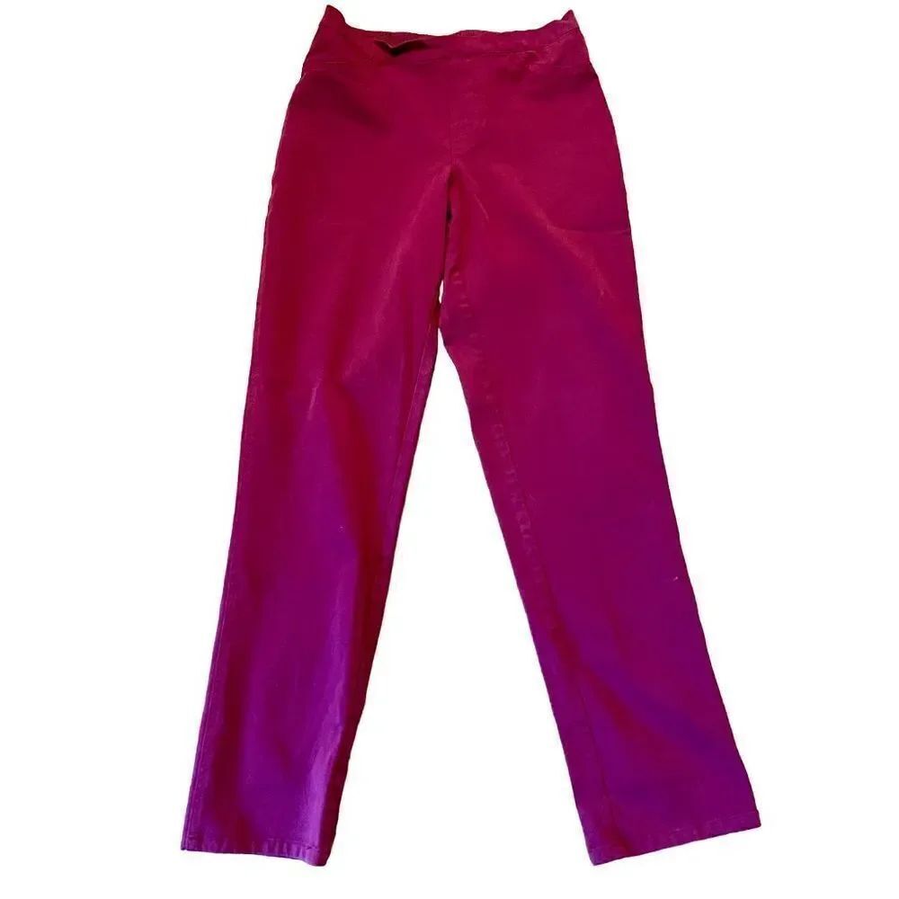 🚨 SALE ‼️ Isaac mizrahi live cranberry pull on pant size 6